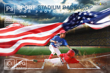 Digital Backdrop BASEBALL Sport Stadium Overlay