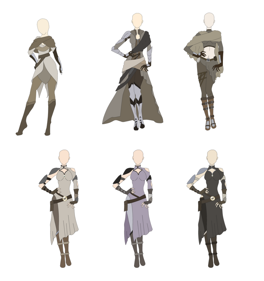 Robes And Variants by azulann on DeviantArt