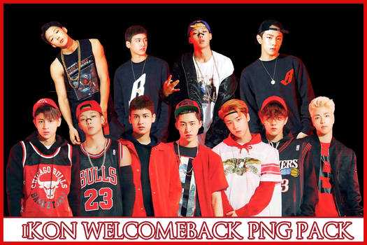 iKON WELCOME BACK PNG PACK