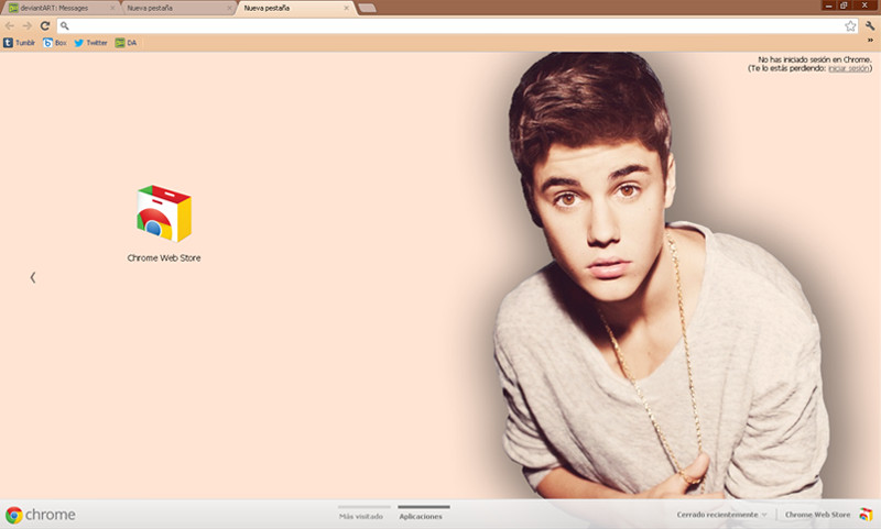 Justin Google Chrome Theme