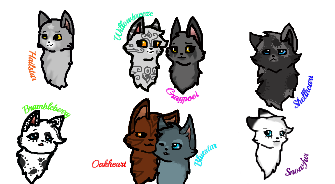 My favorites warrior cats #2 by WildMelo on DeviantArt