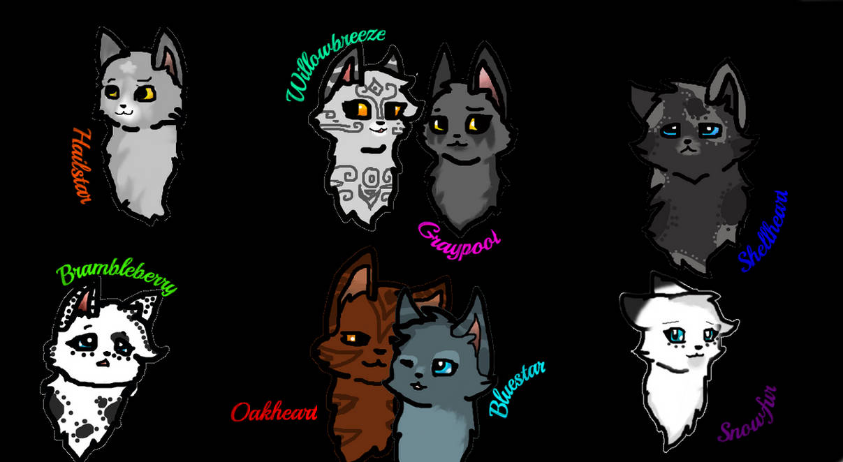 My favorites warrior cats #2 by WildMelo on DeviantArt