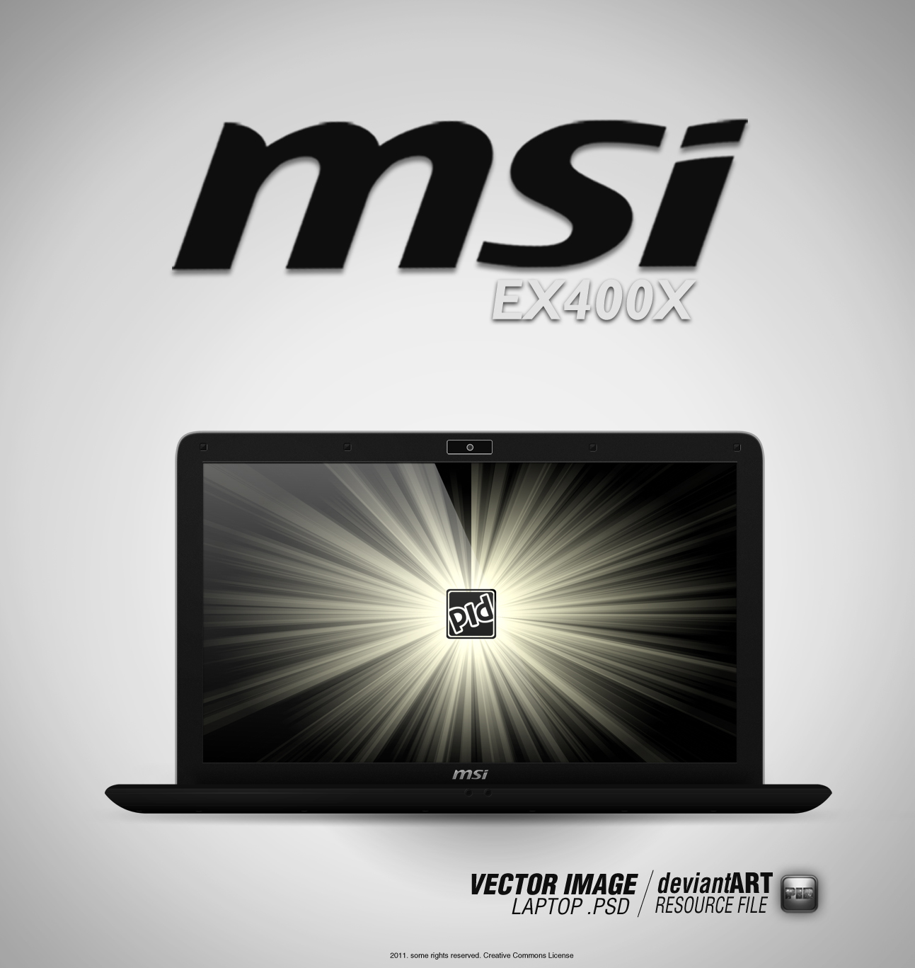 MSI EX400x Laptop .PSD