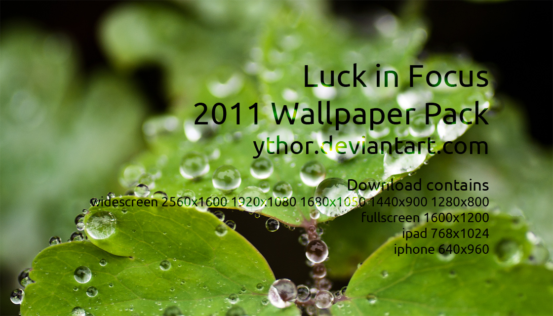 Luck in Focus - wallpaper pack