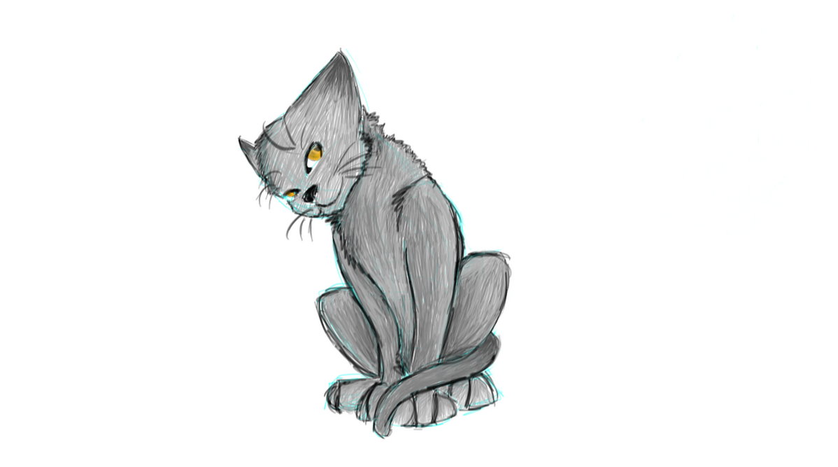 Cat by artcanbemessy on DeviantArt