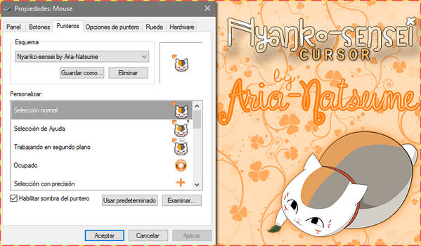 Nyanko-sensei cursor by Aria-Natsume