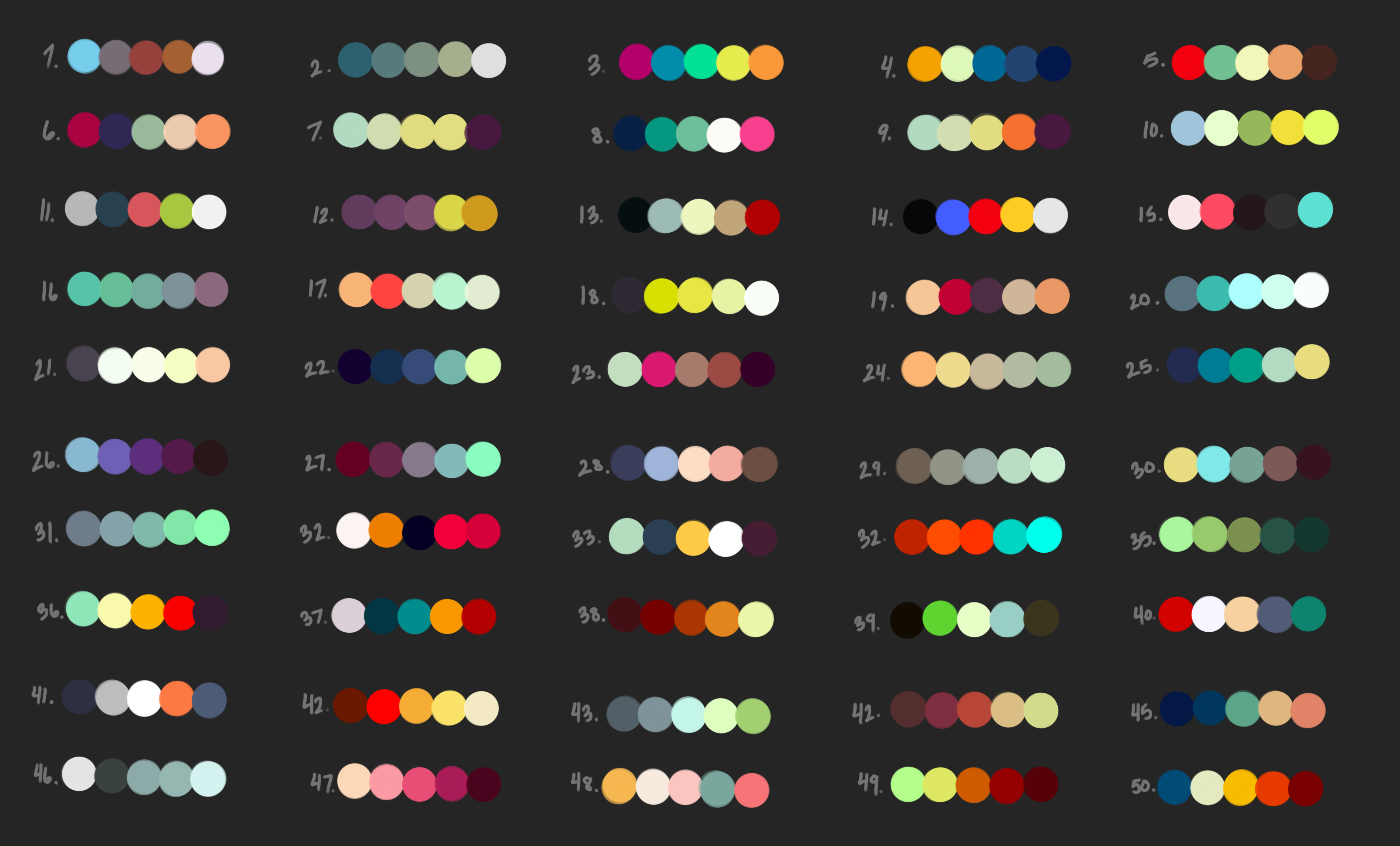 F2u Color Palettes By Raindoq On Deviantart