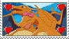 Pokemon OC: CharizardLoveshipping Stamp