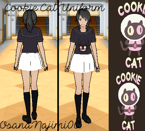 Yandere Simulator - Cookie Cat Uniform by OsanaNajimi00 on DeviantArt