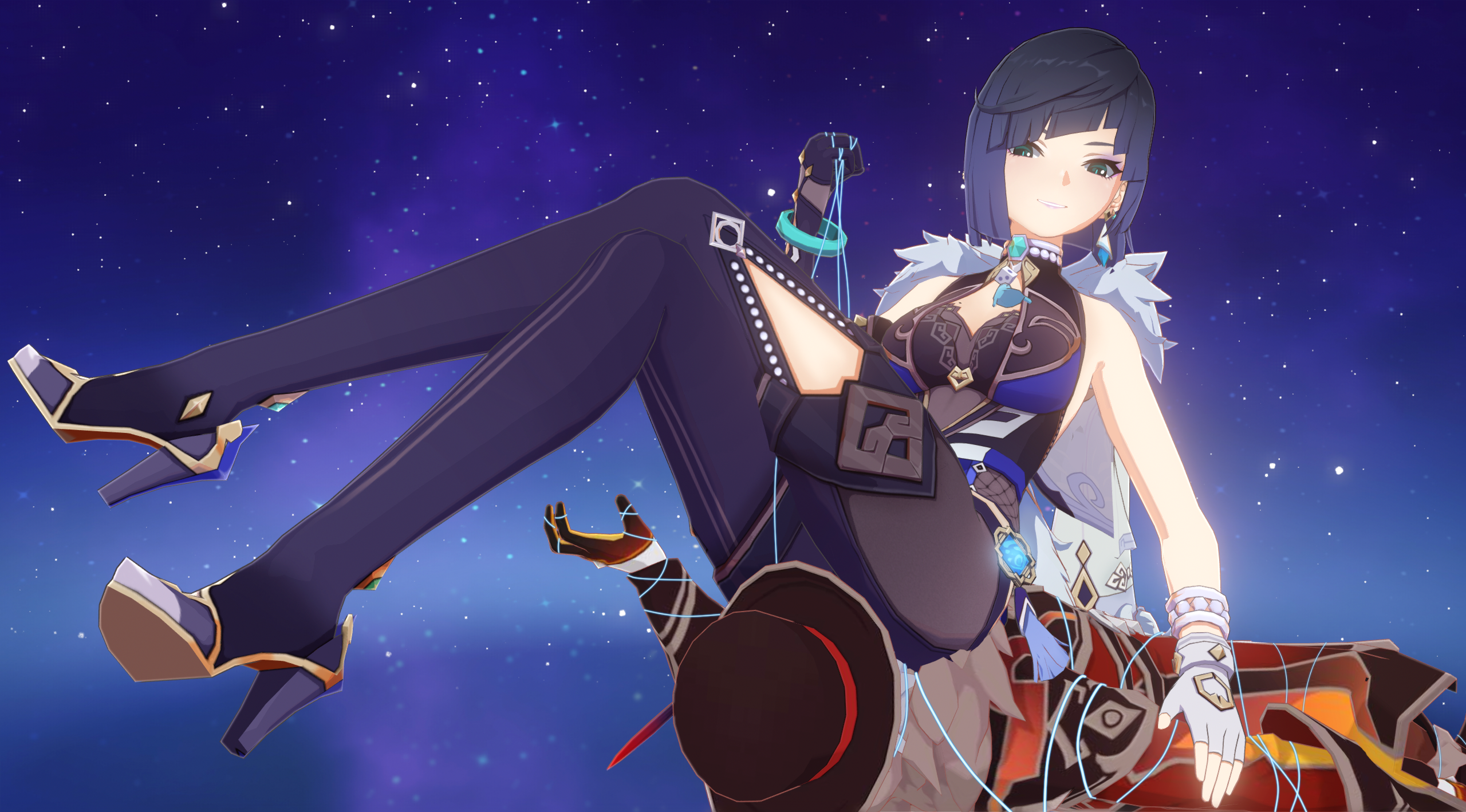 MMD Yelan subdues Fatui [Pose DL] by Hotaru7MMD on DeviantArt