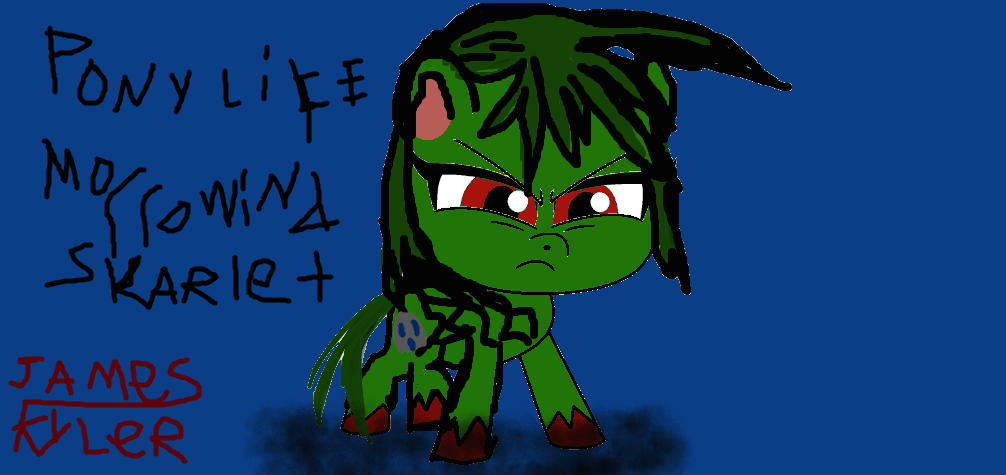 Pony Life: Morrowind Skarlet by JamesKWolfen on DeviantArt