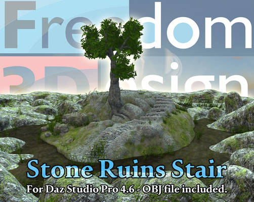 F3D Stone Ruins Stair