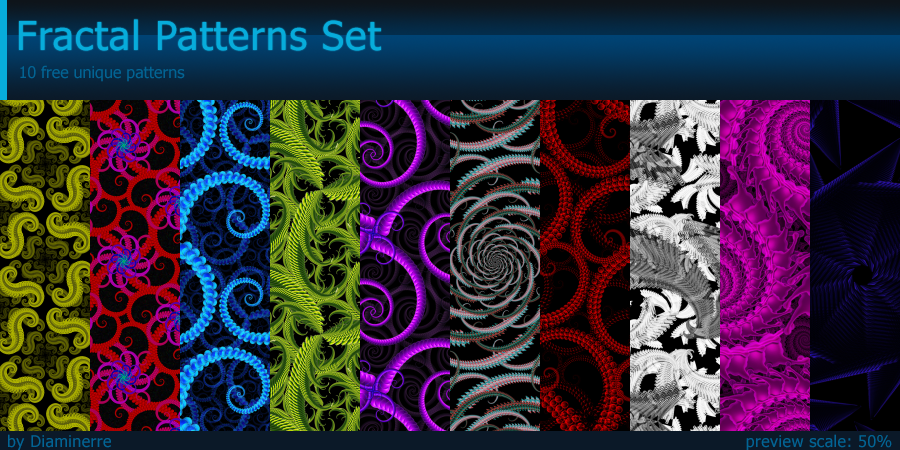 Fractal Patterns Set by Diaminerre