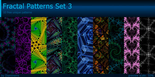 Fractal Patterns Set 3 by Diaminerre