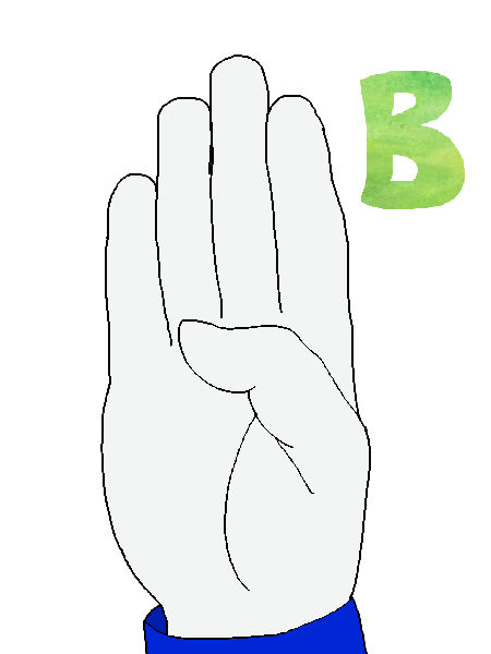 Gloved Hand Signing B by KBAFourthtime on DeviantArt