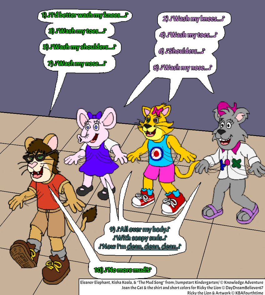 Cub Ricky and JS Girls Sing 'The Mud Song' by KBAFourthtime on DeviantArt