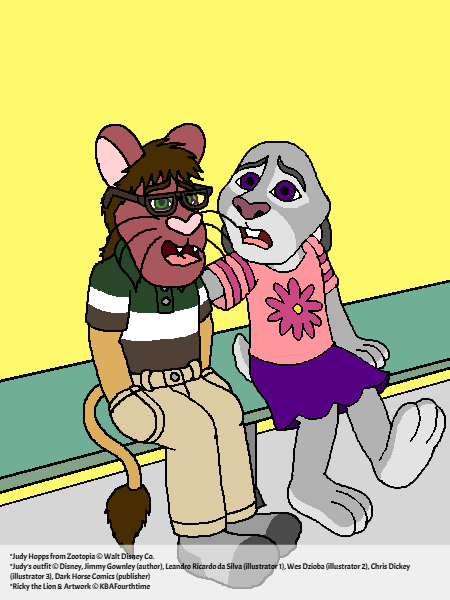 Young Judy Comforts Embarrassed Ricky by KBAFourthtime on DeviantArt