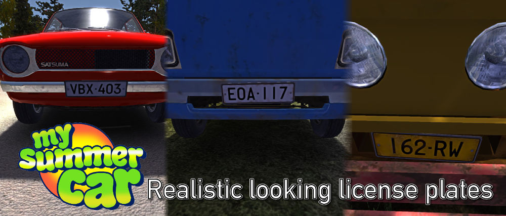 MSC license plates realistic