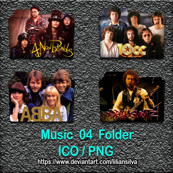 Custom Music Folders ICO PNG by liliansilva on DeviantArt