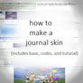how to make a journal skin (free)