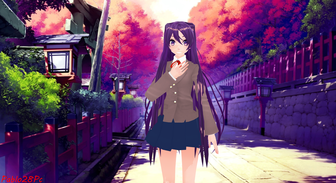 [MMD] Doki Doki Literature Club Yuri by Pablo28Pc on DeviantArt