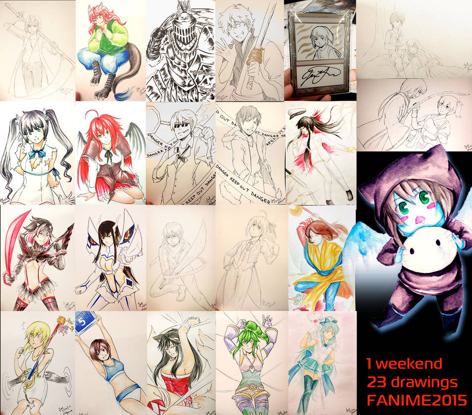 Commissions from Fanime 2015 by kidokaproject on DeviantArt