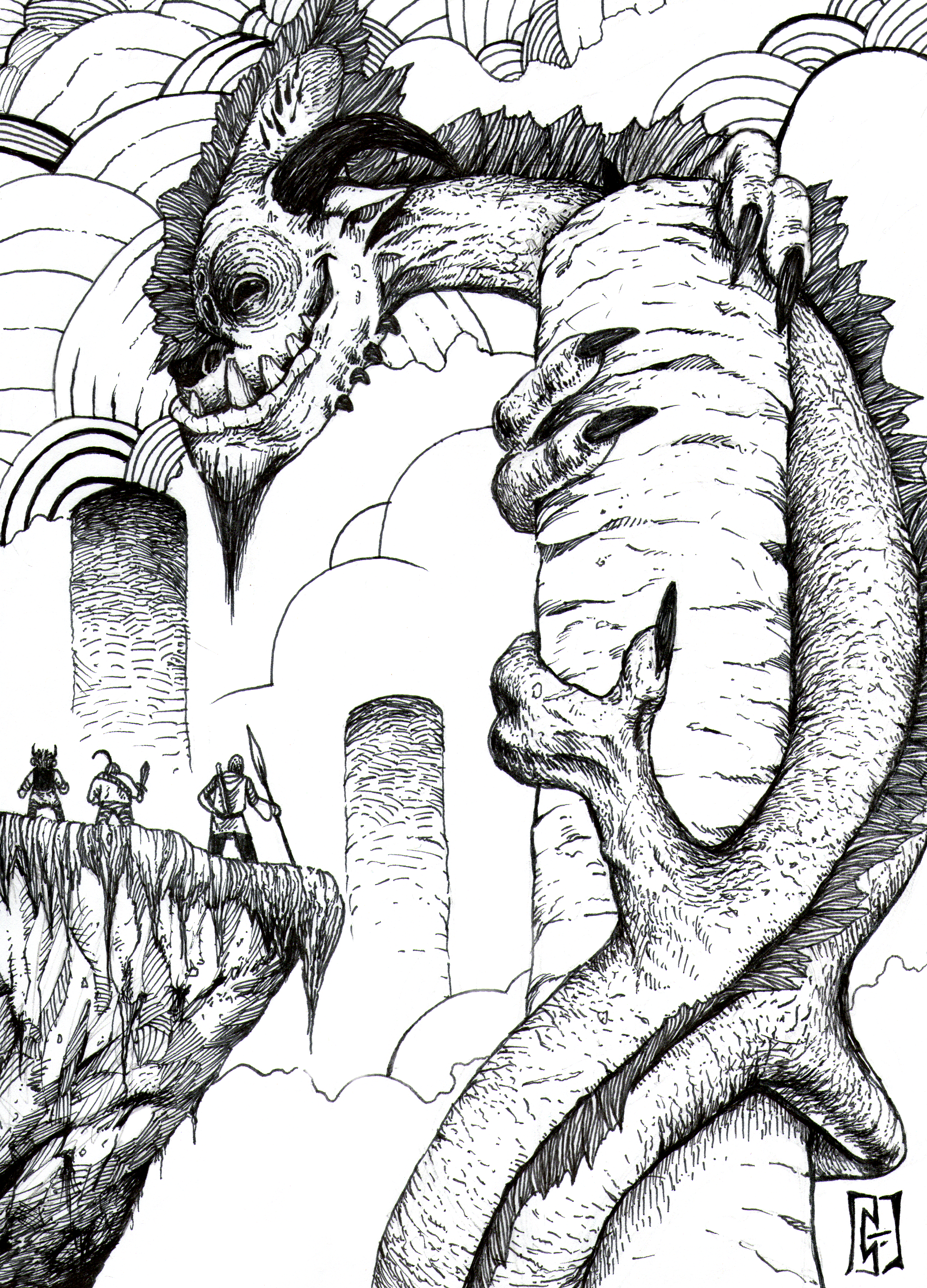 Dragon's Den (Ink)