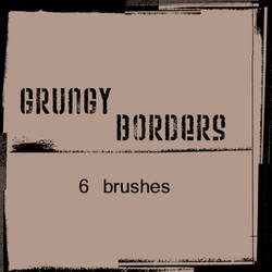 Grungy Border Brushes for PS