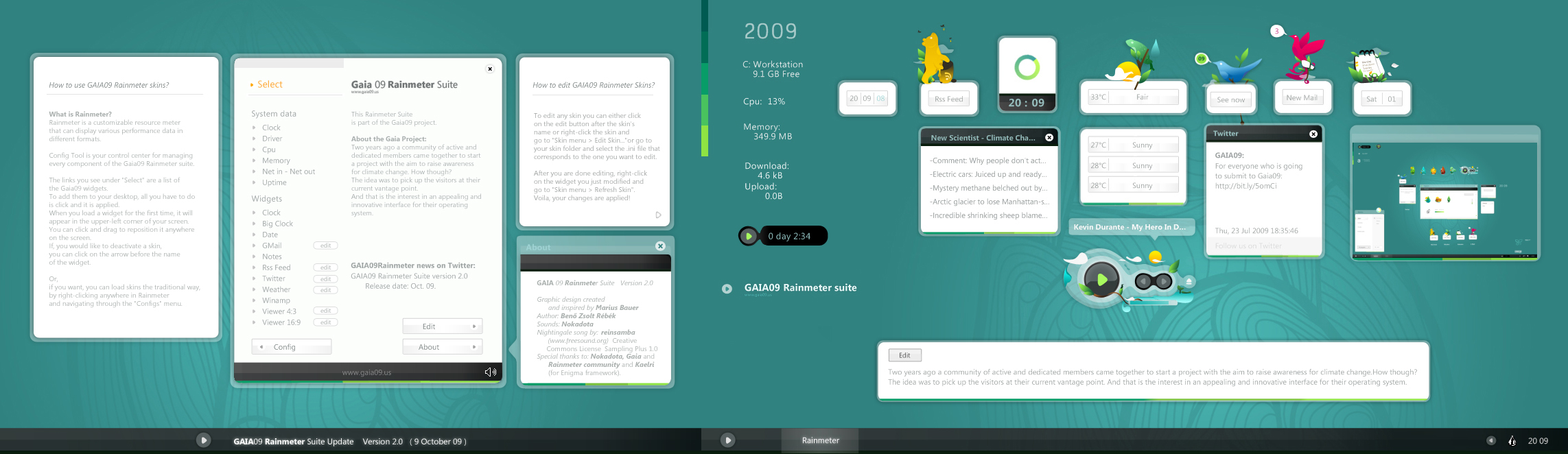 GAIA09 Rainmeter Suite v2.0