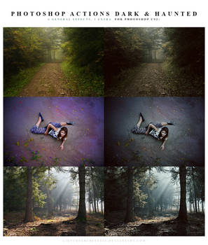 Photoshop Actions dark and haunted