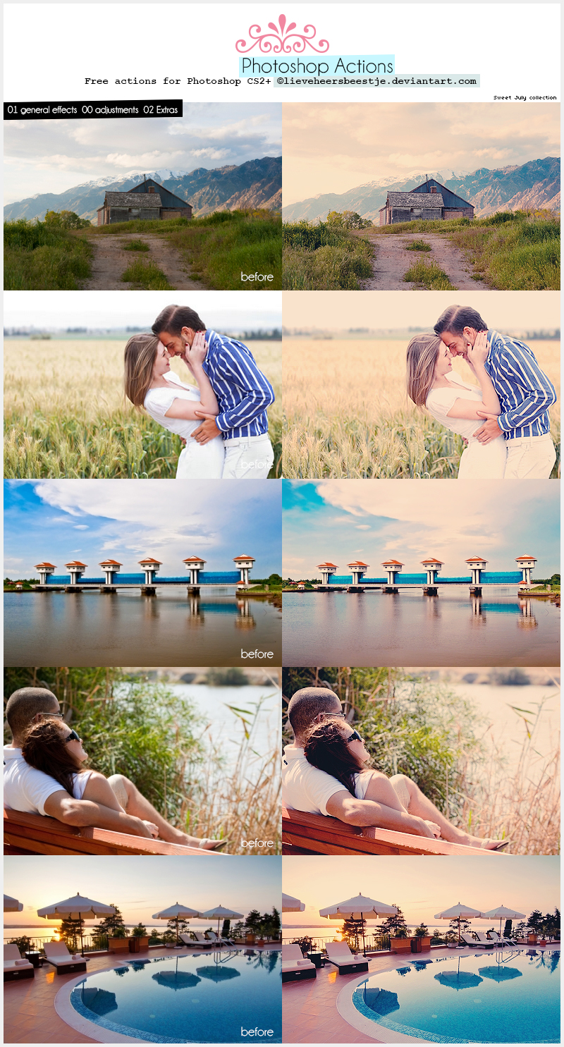 Photoshop Sweet July Action