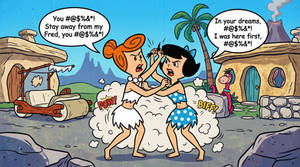 Betty and Wilma Catfight 71 Images