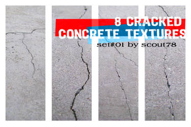 8 cracked concrete textures