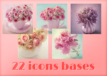Flowers - Icons Bases by Monikanarnia on DeviantArt