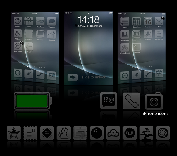 Glacies v1.1 - iPhone Theme