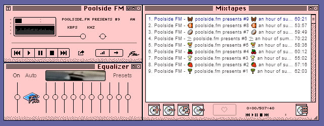 Poolside - Winamp Skin