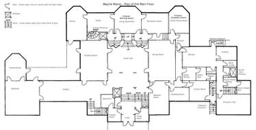 Wayne Manor - Main Floor Plan