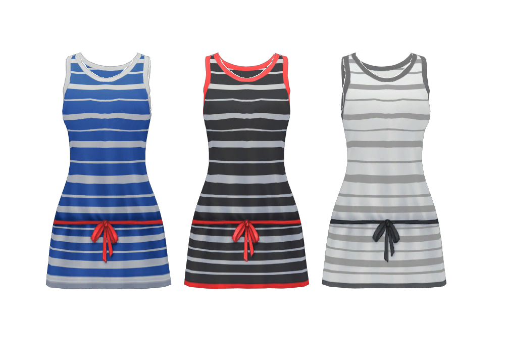Cute Striped Dress DL by Reseliee on DeviantArt