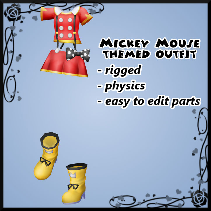 Mickey Mouse Themed Outfit DOWNLOAD by Reseliee on DeviantArt
