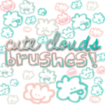 Cute cloud brushes