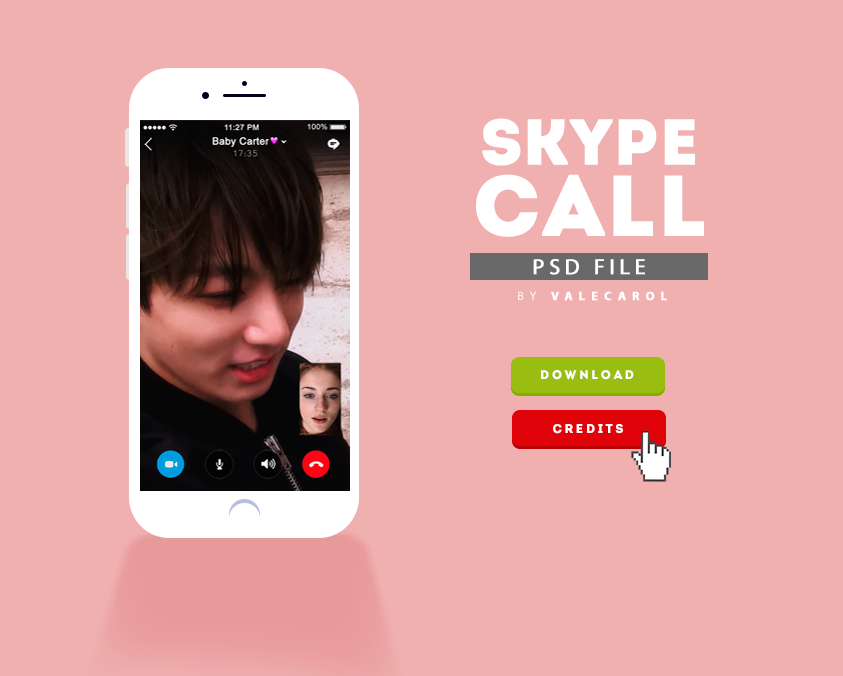 SKYPE CALL. psd