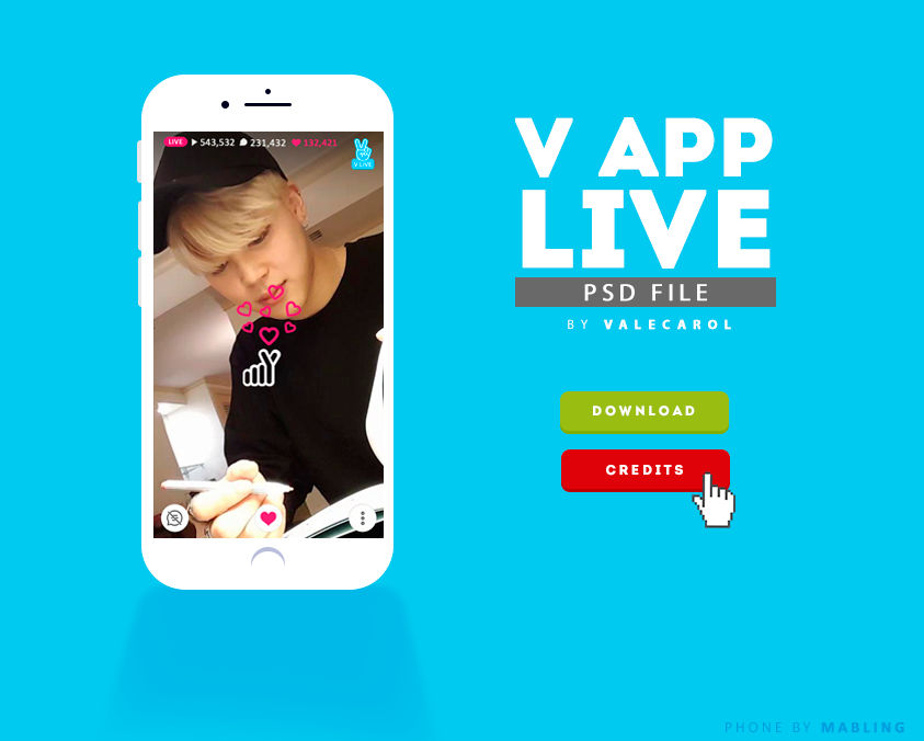 V LIVE APP .psd by valecarol on DeviantArt