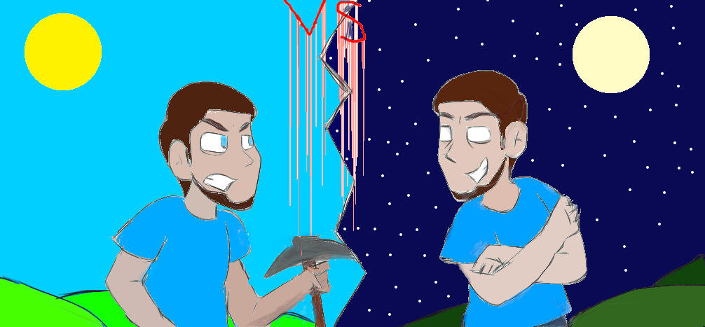 Minecraft Steve Vs Herobrine By Par4norm4l N1ghtm4re On Deviantart