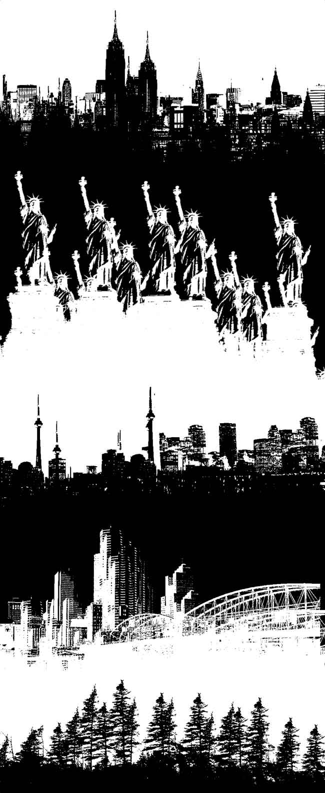 city skyline brushes