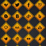 Road Signs Social Media Icons