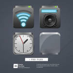4 Objectdock Icons + PSD-Files