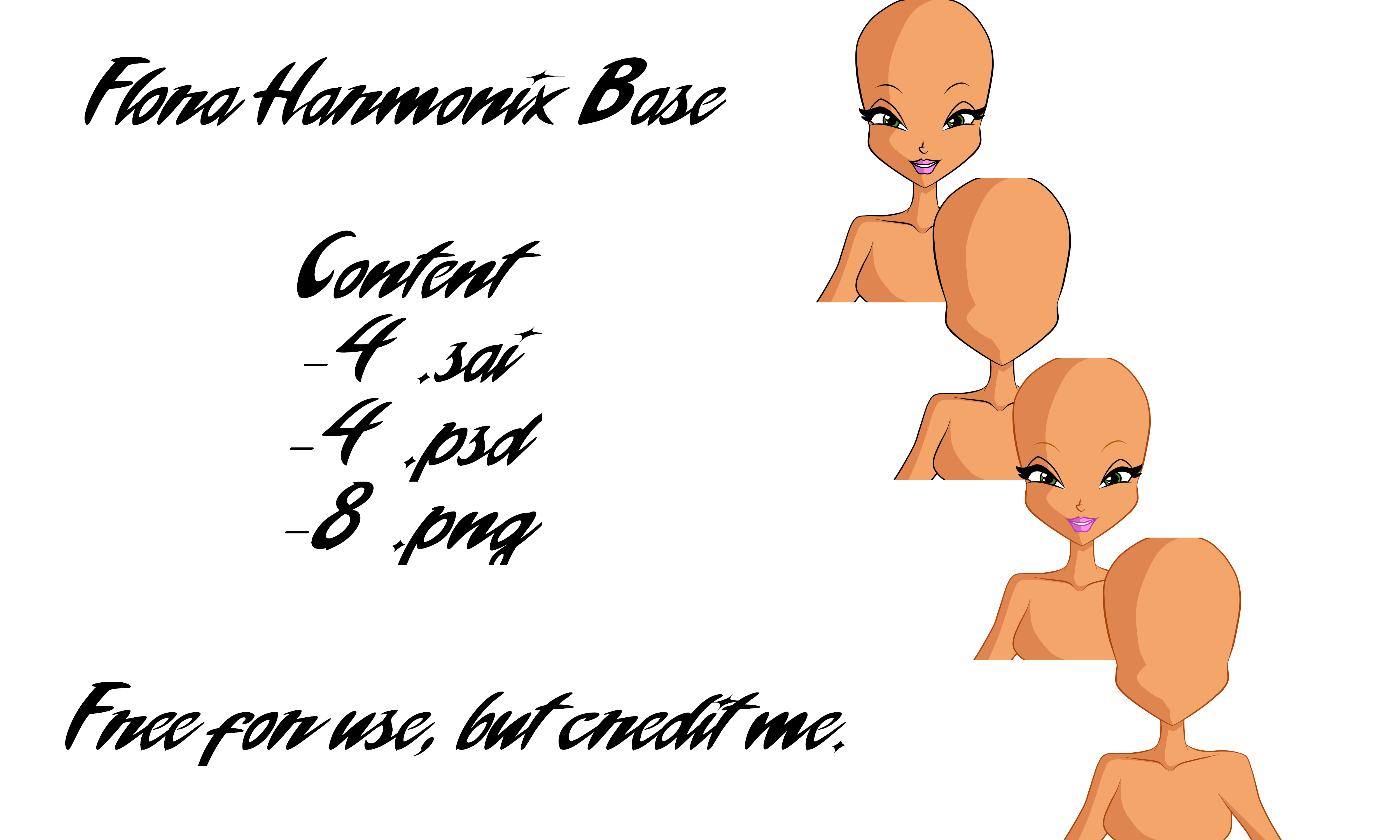 Winx Club Base Flora Harmonix Base by OscariaDarksix on DeviantArt