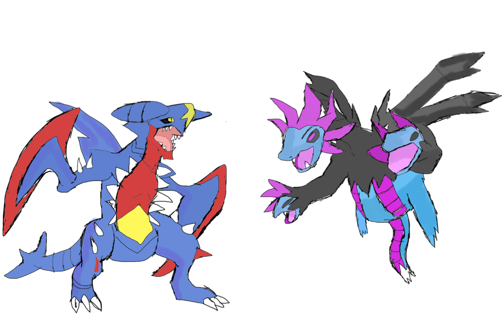 Garchomp Rider Hydreigon And Garchomp