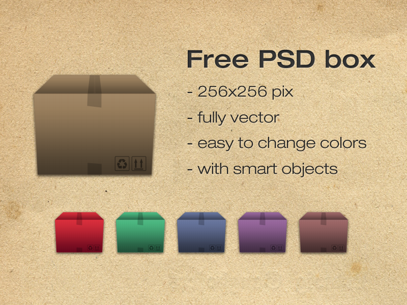 Free psd box