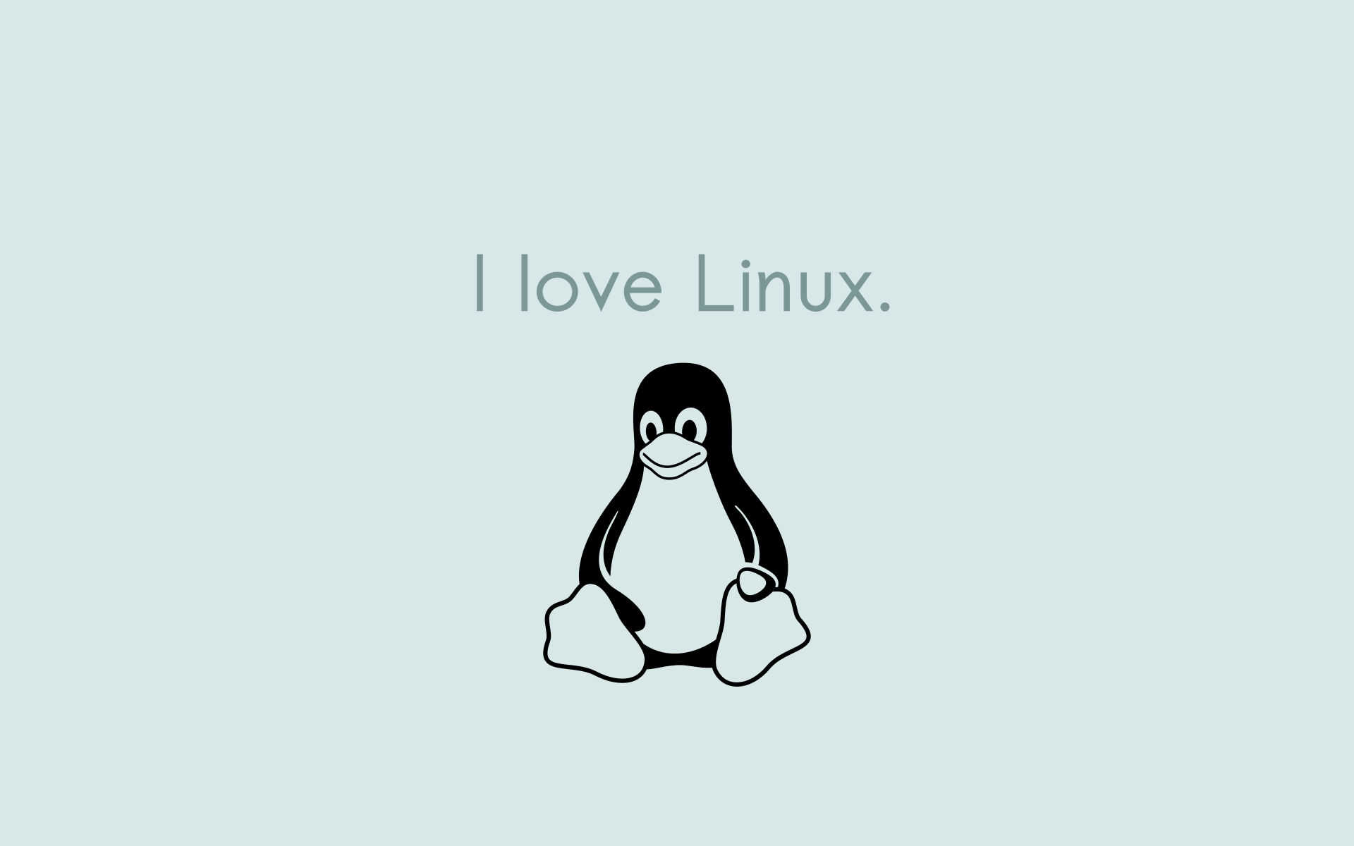 I Love Linux Wallpaper